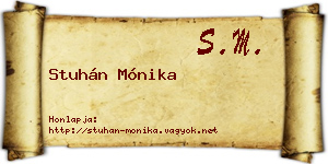 Stuhán Mónika névjegykártya